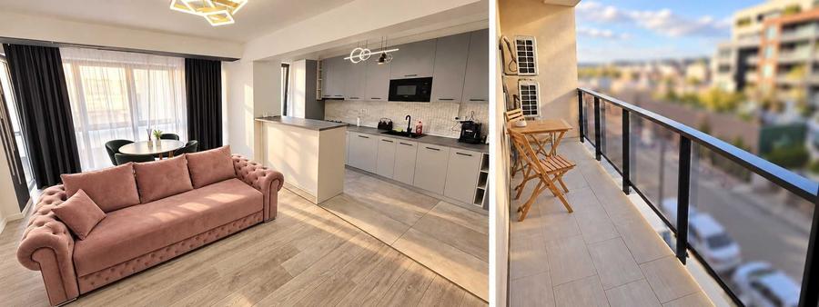 Apartament cu 3 camere decomandat în Central
