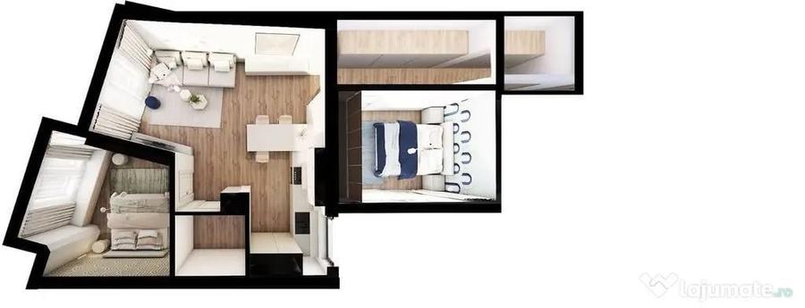 Apartament cu 3 camere decomandat în Victoriei