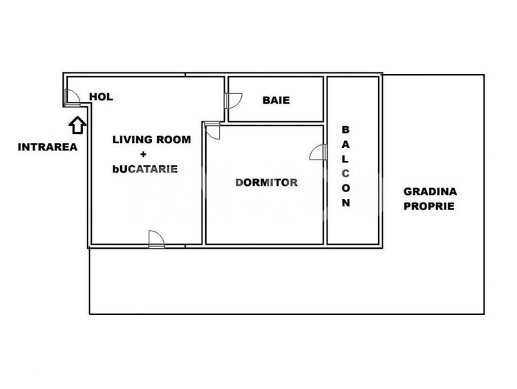 Apartament cu 2 camere decomandat în Central