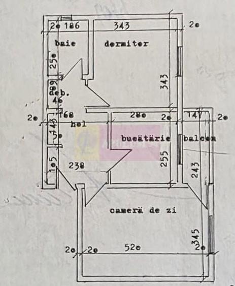 Apartament cu 2 camere decomandat, mobilat în Central