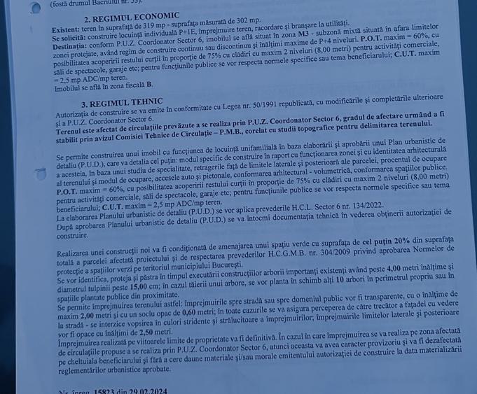 Teren Construcții intravilan de 302 mp, în Apusului