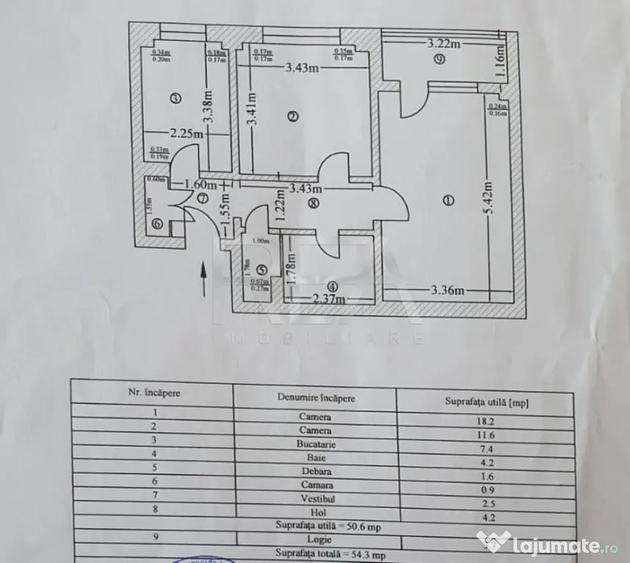 Apartament cu 2 camere decomandat în Rahova