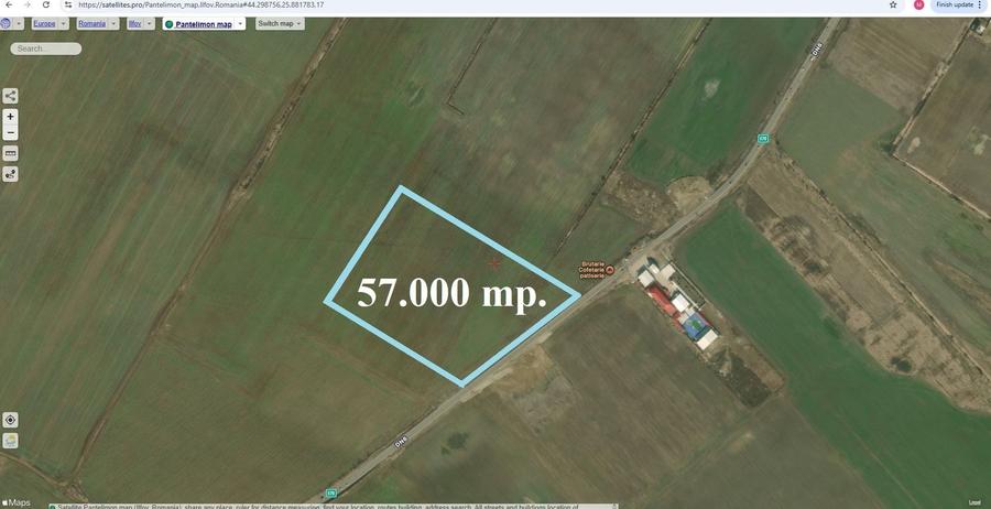 Teren Construcții intravilan de 57000 mp, în Exterior Sud