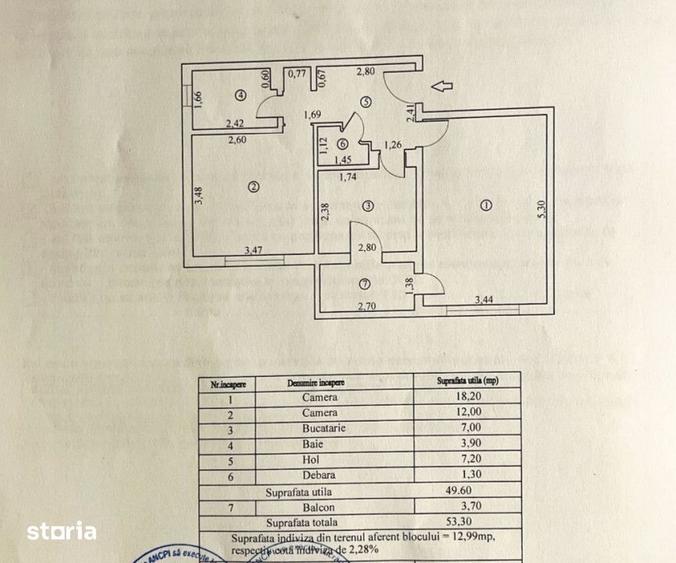- Apartament 2 camere decomandat, zona Independentei, etaj 2 - 2