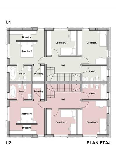 Duplex cu 5 camere cu Canalizare în Borhanci