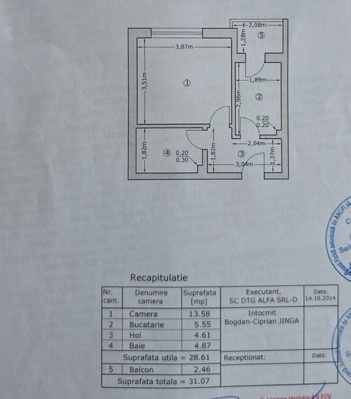 Garsonieră decomandată în Berceni