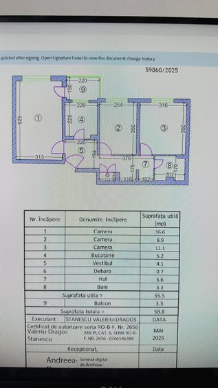 Apartament cu 3 camere decomandat în Ozana