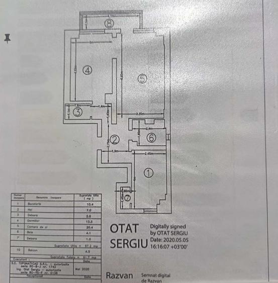 ap. 2 cam. D LUX - 62 mp - (renovat complet nou) prima inchiriere - Carrefour Gara(fost magazin Billa) - 4