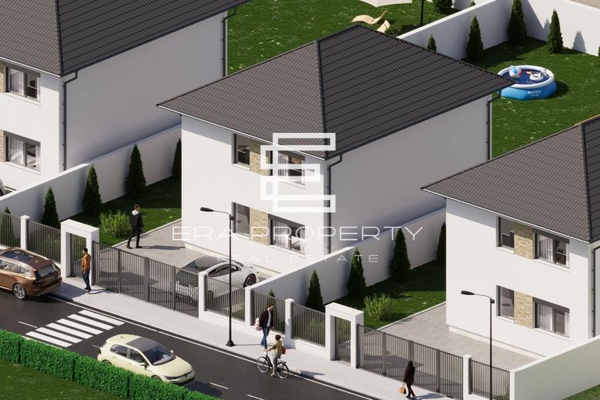 Casă individuală cu 4 camere cu Canalizare în Șura Mică