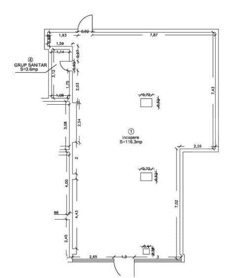 Spațiu comercial, de 116.30000305176 mp, în Semicentral