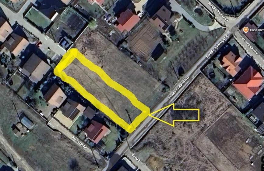 Teren de 1300 mp, în Corunca
