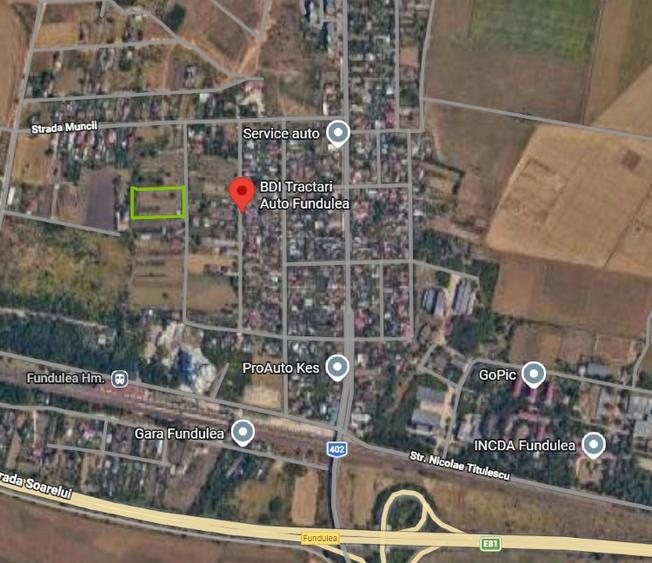 Teren Construcții intravilan de 7305 mp, în Fundulea
