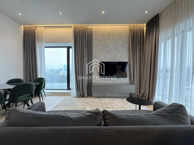 Apartament cu 4 camere, mobilat în Barbu Văcărescu