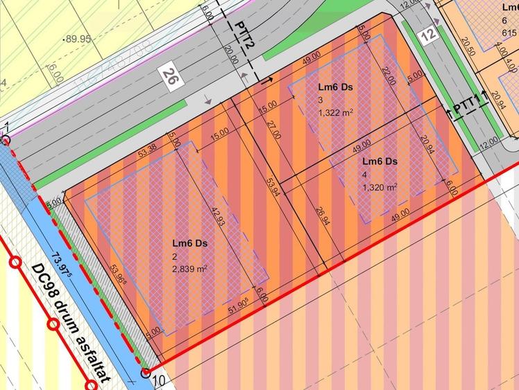 Terenuri Mosnita | servicii+6apartamente, la asfalt - toate utilitatile - 2