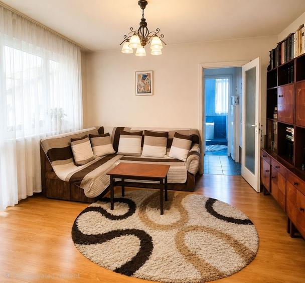 Apartament cu 3 camere semidecomandat în Central