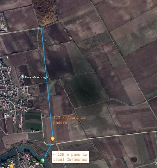 Teren Construcții intravilan de 1070 mp, în Corbeanca