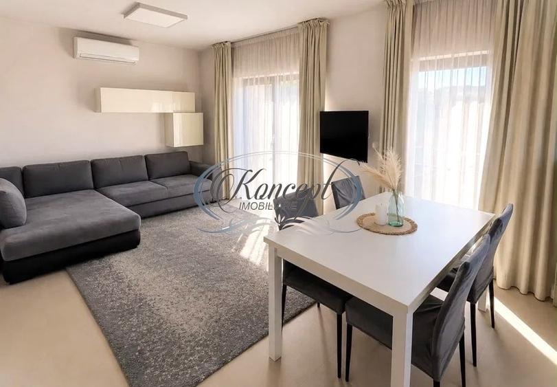 Apartament cu 3 camere semidecomandat, mobilat în Borhanci