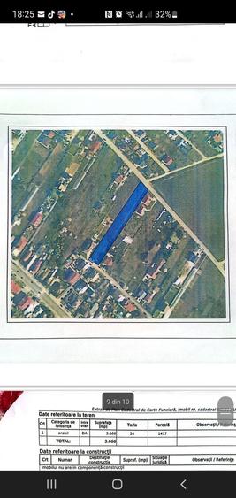 Teren de 3666 mp, în Buda