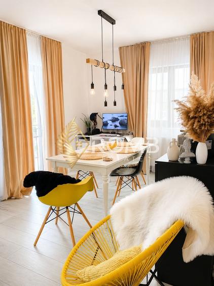 Apartament cu 2 camere semidecomandat, mobilat în Florești