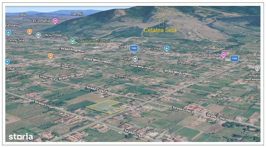 Teren intravilan de vanzare Siria, Arad 4100 mp, utilitati incl. Fs 38 - 3