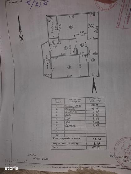 Apartament cu 2 camere decomandat în Țiglina 1