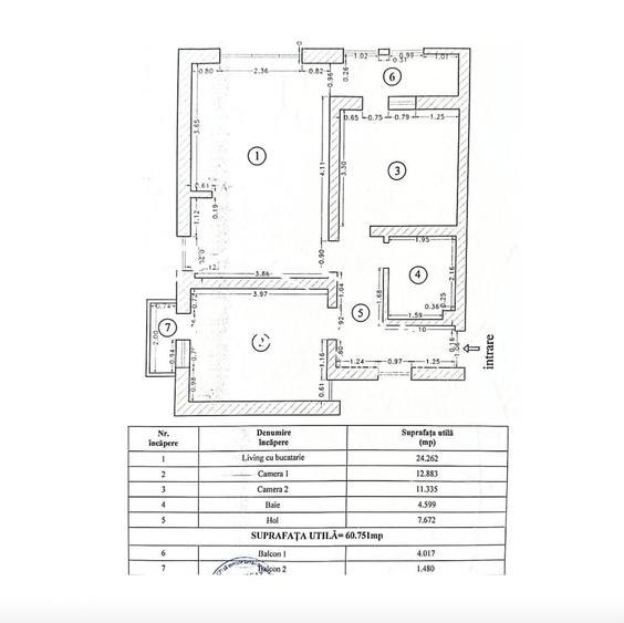 Apartament cu 3 camere, 60mp utili + 2 balcoane, parcare - Selimbar - 18