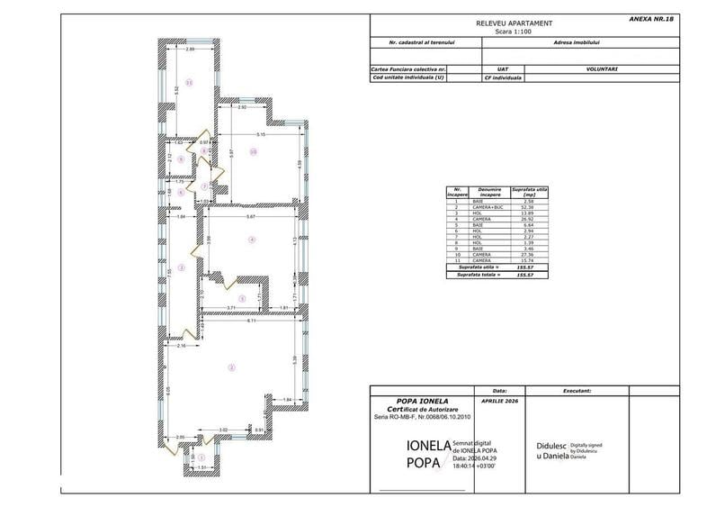 Apartament cu 4 camere decomandat în Nord