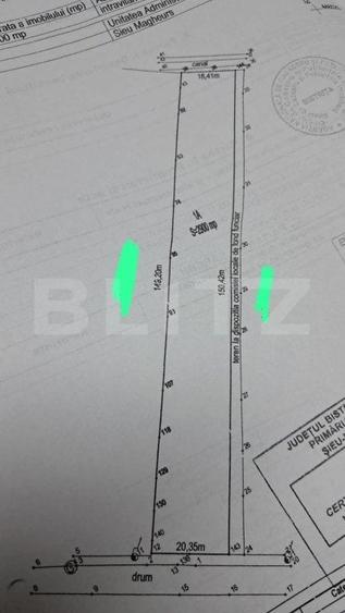 Teren Construcții intravilan de 2900 mp, în Exterior Sud