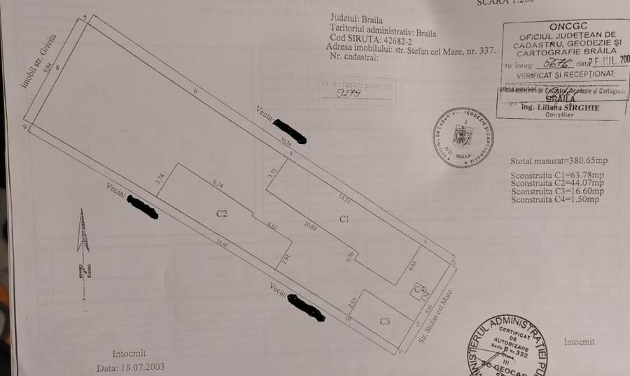 Casă individuală cu 4 camere cu Canalizare în Dorobanți
