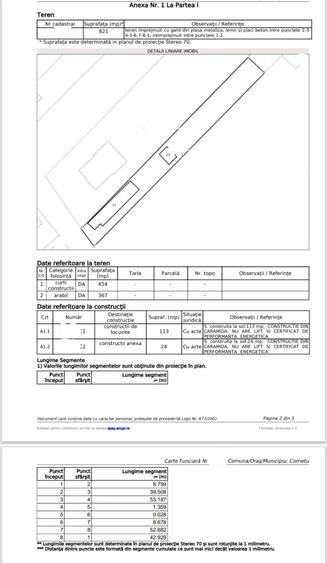 Casă cu 5 camere cu Teren 821 Mp în Cornetu