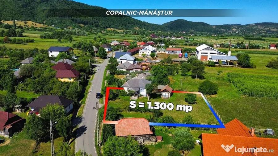 Casă cu 2 camere cu Teren 1300 Mp în Copalnic