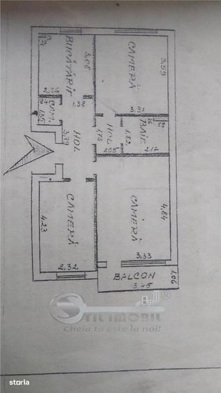 Apartament 3 camere, decomandat, cartier Tatarasi Ciurchi - 3