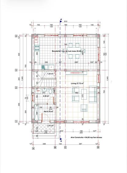 Casă cu 4 camere cu Teren 270 Mp în Est