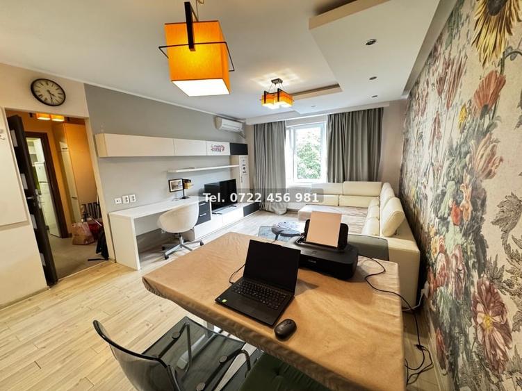 Apartament cu 2 camere semidecomandat, mobilat în Cișmigiu