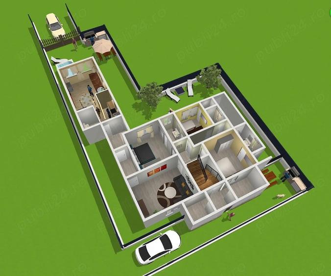 Apartament cu 3 camere decomandat în Central