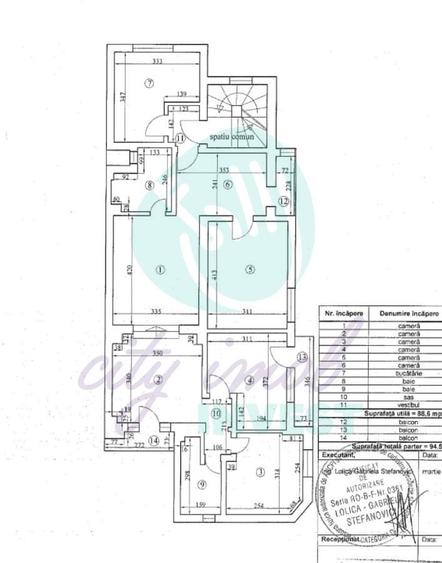 Apartament cu 5 camere semidecomandat în Parcul Carol