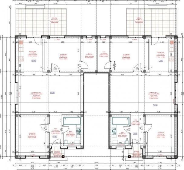 Duplex spatios - 3 camere - posibilitate mansardare - Mosnit