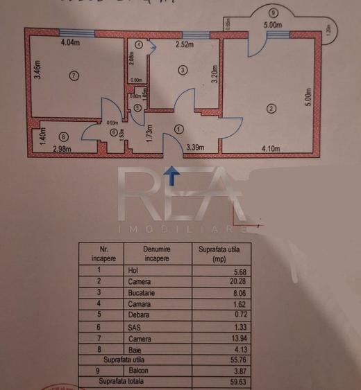 Apartament cu 2 camere decomandat, mobilat în Sebastian