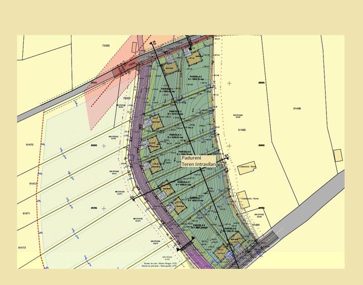 Teren Construcții intravilan de 1000 mp, în Pădureni (Chinteni)