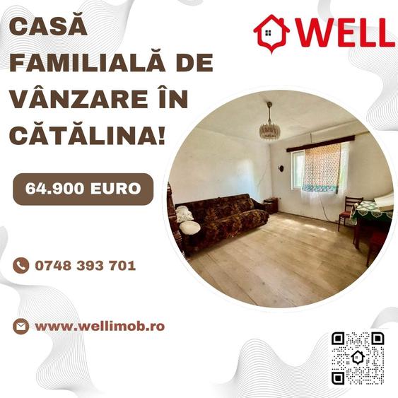 Casă individuală cu 3 camere cu Teren 694 Mp în Catalina