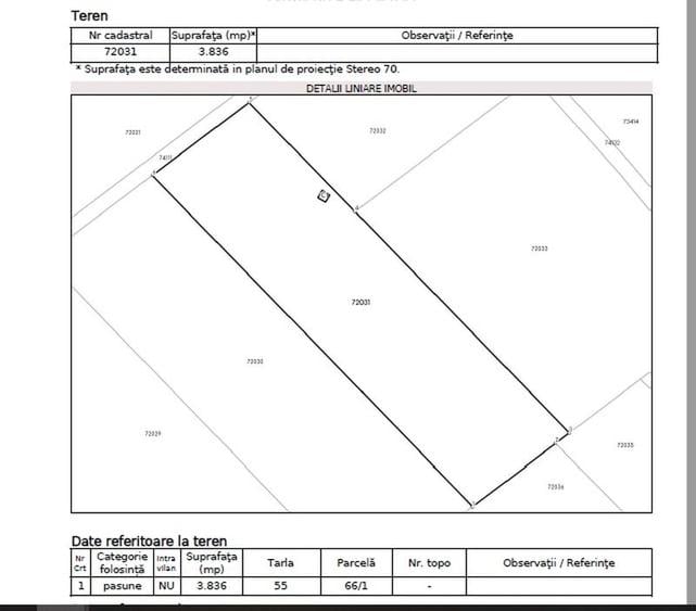 Teren agricol extravilan de 28183 mp, în Brădești