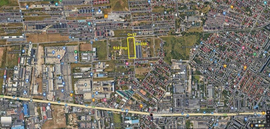 Teren Construcții intravilan de 9167 mp, în Păcii