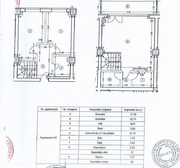 Apartament cu 3 camere în Tractorul
