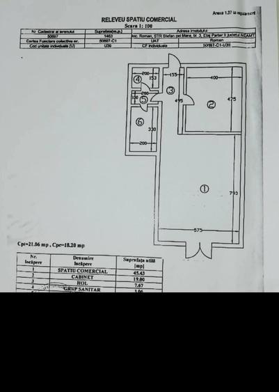 Spațiu comercial, de 83 mp, în Ultracentral