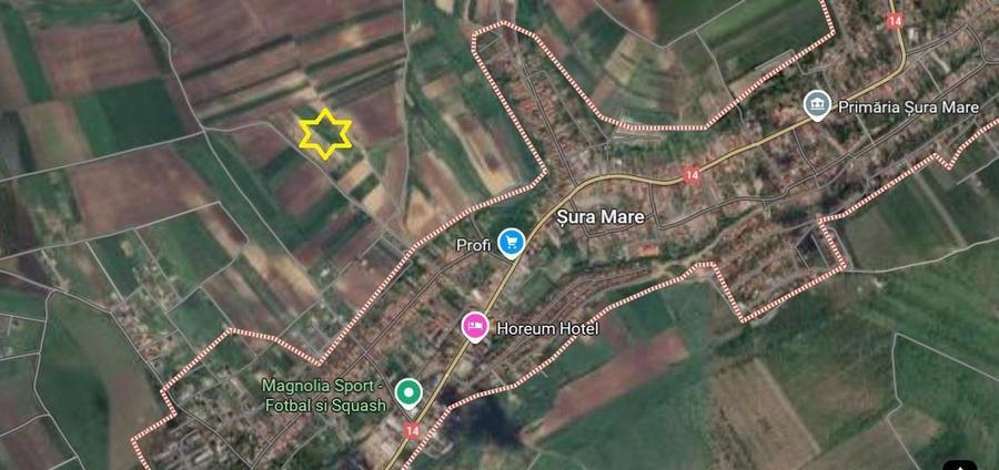 Teren agricol extravilan de 5000 mp, în Șura Mare