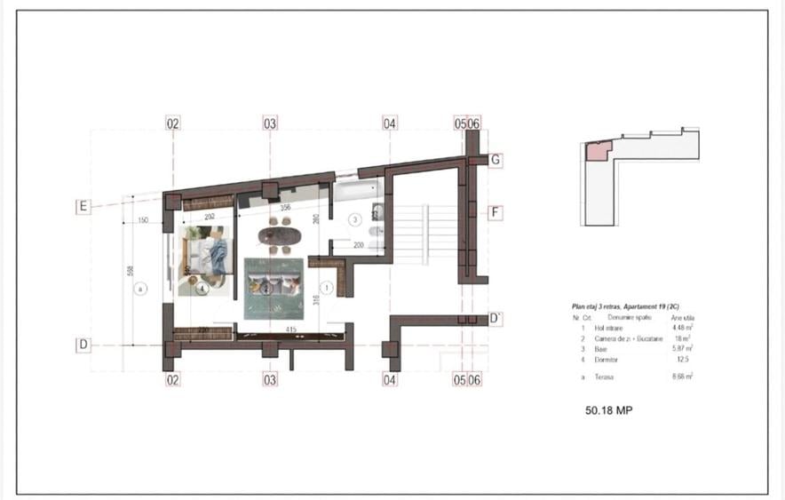 Apartament cu 2 camere decomandat în Nicolae Grigorescu