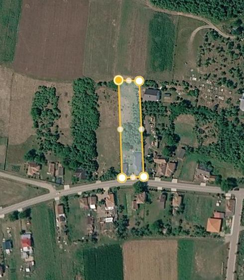 Casă cu 2 camere cu Teren 3500 Mp în Chinteni