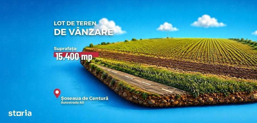 Teren intravilan 15.400 mp | 39 ml deschidere | Sector 4 Jilava - 4