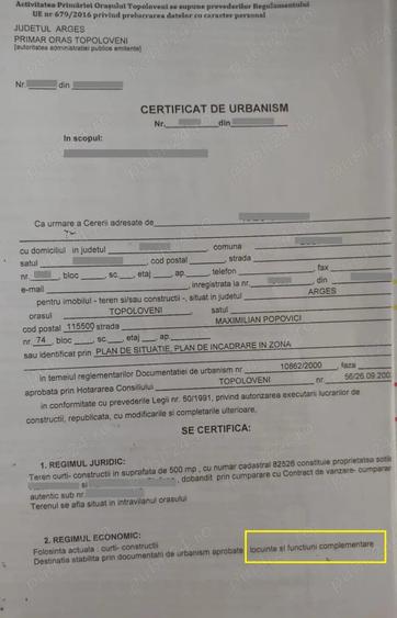 Teren de 500 mp, în Central