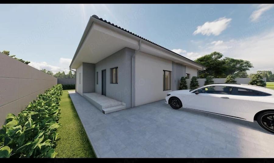 Casă cu 2 camere cu Teren 450 Mp în Orțișoara